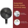 Gray Magnetic Round Hook for Metal Doors and Surfaces To Hang Coats and Bags, Strong Garland Fixing Hook for Indoor or Outdoor