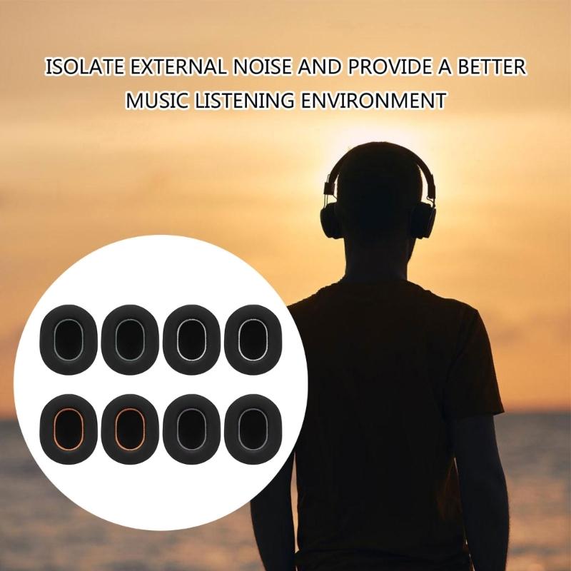 Soft Sponge Earpads for ATH-M20 M30 M40 M50X Headphone Lightweight Cooling Gel Ear Cushions Replacement Part