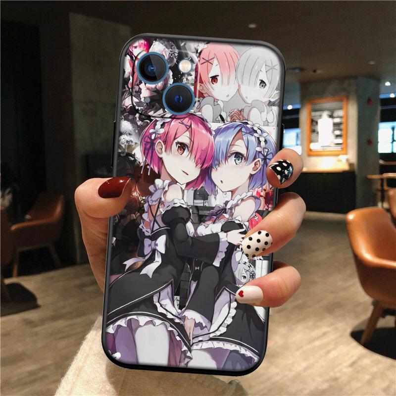 Чехол для телефона IK26 Emilia Ram Rem для Samsung Galaxy M06 M15 M16 M35 M55 M56 A36 A42 A50 A50S A51 A52 A32 A33 A05 A05S A06 A16 A20