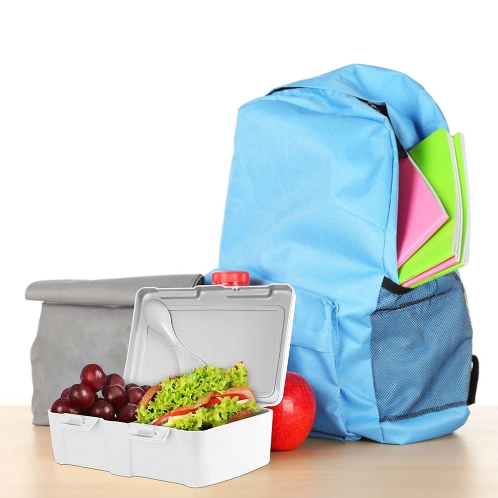 Pojemnik Śniadaniowy Lunchbox Śniadaniówka Pudełko na Śniadanie Sztućce