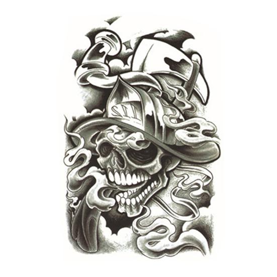 Large Sexy Tattoo Skull Temporary Body Arm Stickers Removable Waterproof Sticker