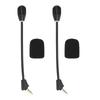 2pcs Microphone Replacement for Kingston HyperX Cloud II Wireless Gaming Headset Noise Cancelling 3.5mm Detachable