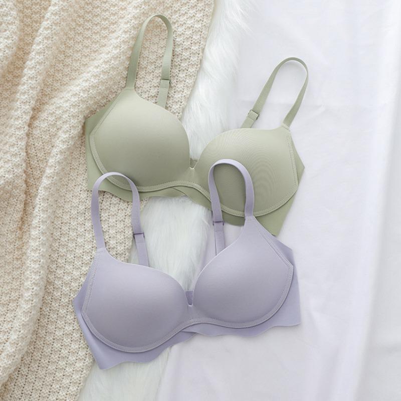 Новое женское нижнее белье телесного цвета без следов, бюстгальтер с кольцами из нержавеющей стали