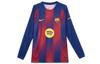 ФК Барселона 2025/26 Домашняя игровая футболка для мужчин Nike Dri-FIT Футбольная реплика с длинным рукавом HJ4611-456