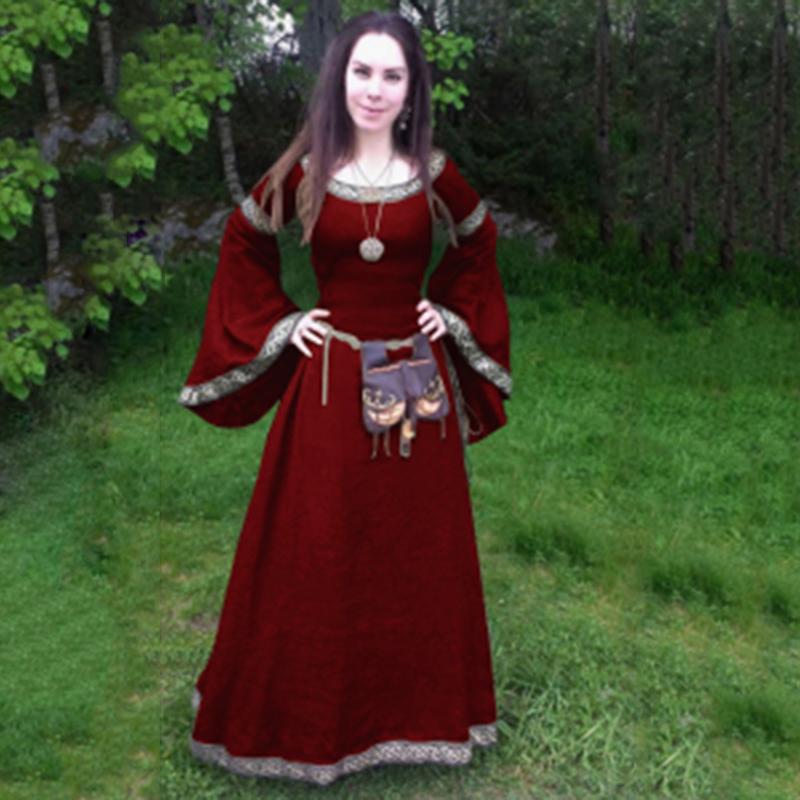 Платье Женская средневековая одежда Специальный заказ На заказ Готическое винтажное платье