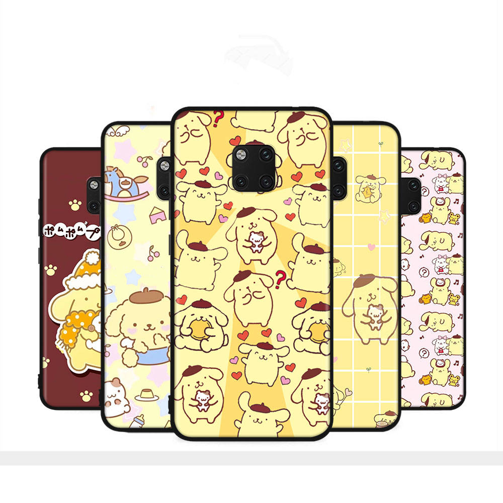 HK31 PomPom PurinBlack Мягкий чехол для Xiaomi Poco X6 X4 M5 M6 F5 F6 C65 C55 C50 C51 C40 Pro Redmi 14C A3X 13C 12C 11T 10A 9C Note 7 6 8A Plus