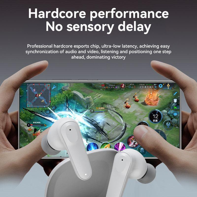 Беспроводные наушники с функцией шумоподавления ENC, внутриканальная гарнитура, Hi-Fi стерео музыка с HD-микрофоном, водонепроницаемые наушники с низкой задержкой