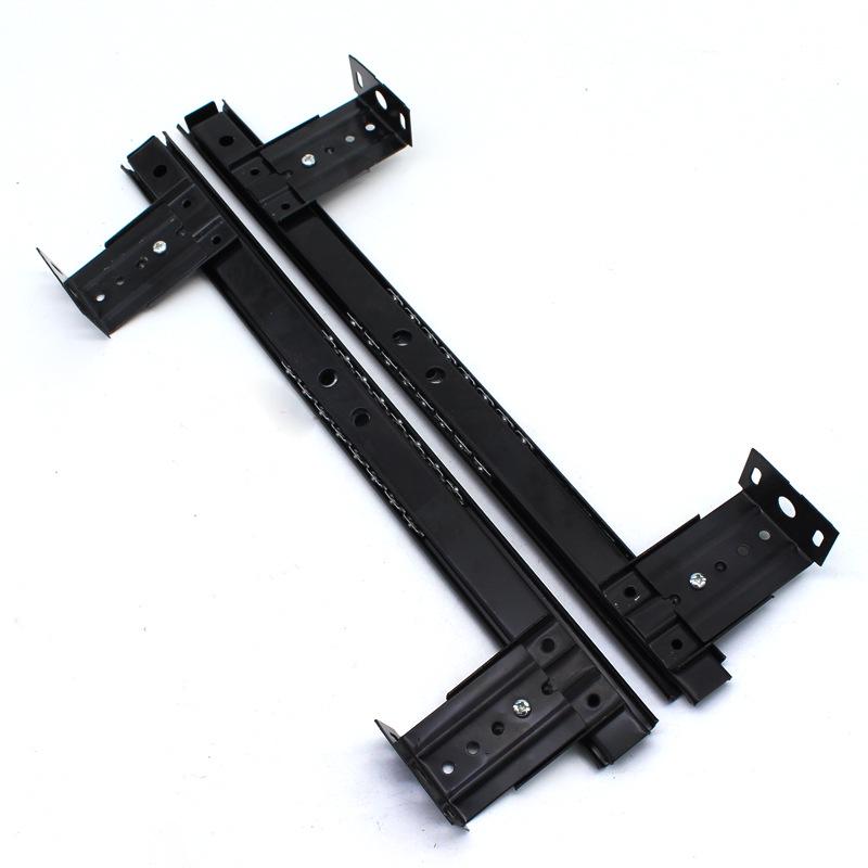 27-дюймовый черно-белый офисный стол с выдвижной полкой для клавиатуры