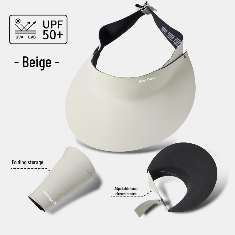 Женская бесшовная солнцезащитная шляпа: Большие поля, ажурный верх для езды на велосипеде весной и летом