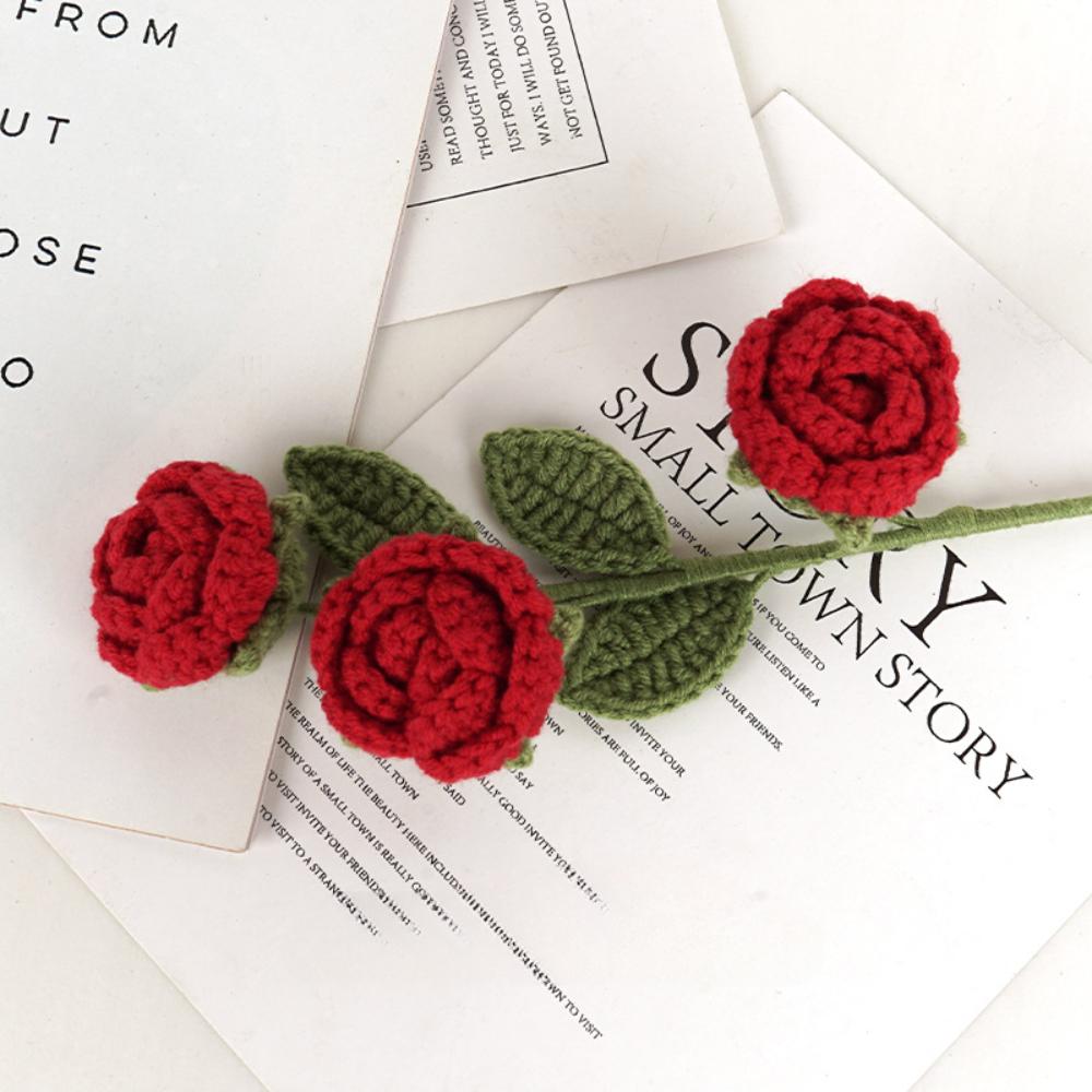 2шт. Вязаные крючком розы ручной работы, ручная работа, вязаные крючком розы, букет цветов, искусственные цветы, свадебный декор, юбилеи, праздники, подарок на день рождения