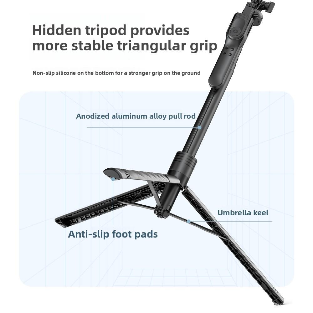 Bluetooth Селфи-палка для мобильного телефона, Ручной стабилизатор, Напольный кронштейн для прямой трансляции, Штатив, Универсальная селфи-палка.