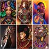 DIY 5D Diamond Painting Cross Ctitch Portrait Full Round Drill African Woman Diamond Embroidery Resin Picture Home Decor