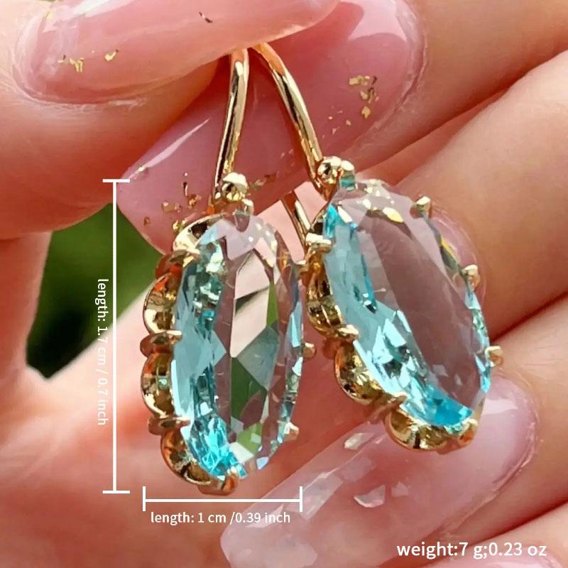 Her Lab | новая серия сережек красочных сокровищ из дворца ретро инкрустированные цирконием заушники