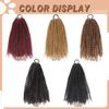 Небольшие вьющиеся длинные волосы для наращивания в виде конского хвоста, резинка, синтетические термостойкие волокна, наращивание в виде конского хвоста, черный, красный, коричневый, женский парик