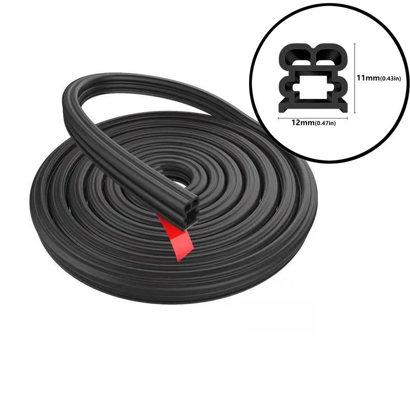 Уплотнительная лента для двери багажника автомобиля, универсальная пыле- и шумоизоляционная уплотнительная лента, двухслойная резиновая лента для дверей автомобиля