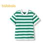 Balabala Boys' Striped Polo T-Shirt 2025 Summer