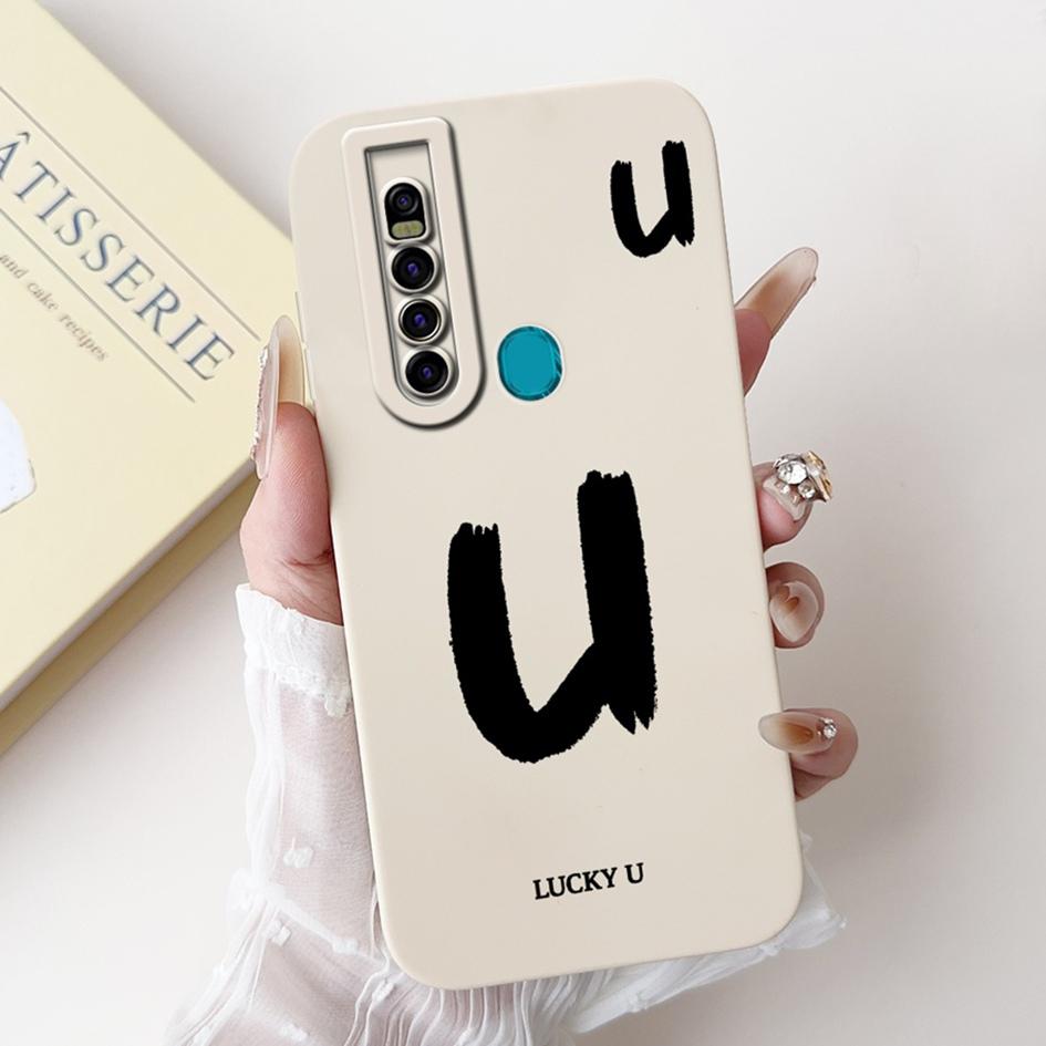 For Tecno Camon 15 Pro Case CD8 Luxury A Z Initial Letters Soft Silicone Bumper For Tecno Camon 15 Premier Camon15 Air CD6 Shell