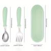 3 шт. ложка, вилка, коробка для столовых приборов, портативный набор столовых приборов, симпатичный набор столовых приборов, подходит для ежедневного использования в поездках на работу