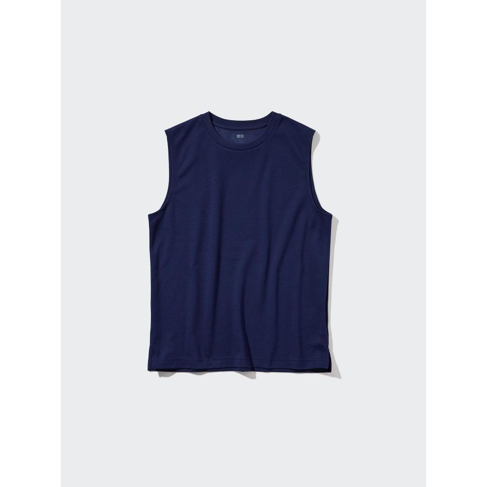 Uniqlo Японская хлопковая майка Air Rhythm без рукавов