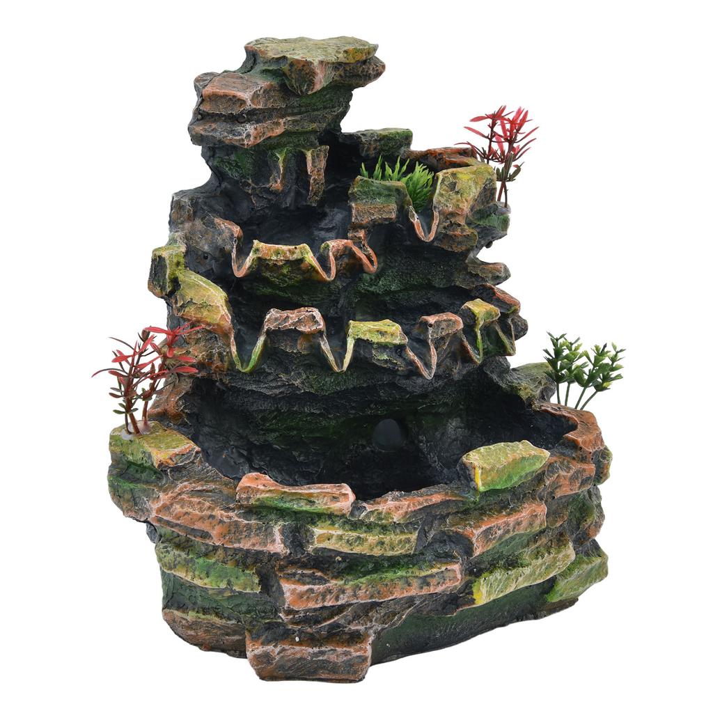 Настольный фонтан для помещений с водопадом, электрическое украшение с распылителем для домашнего офиса