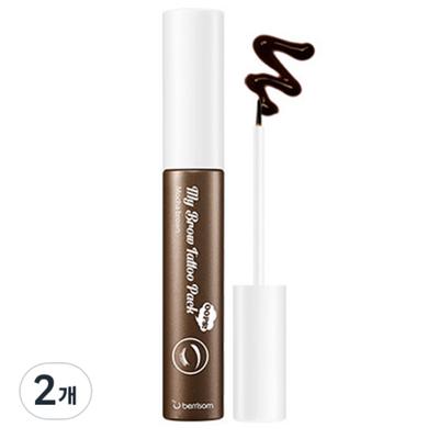 Berrisom Набор для татуажа бровей 10 г, мокко-коричневый, 2 шт.