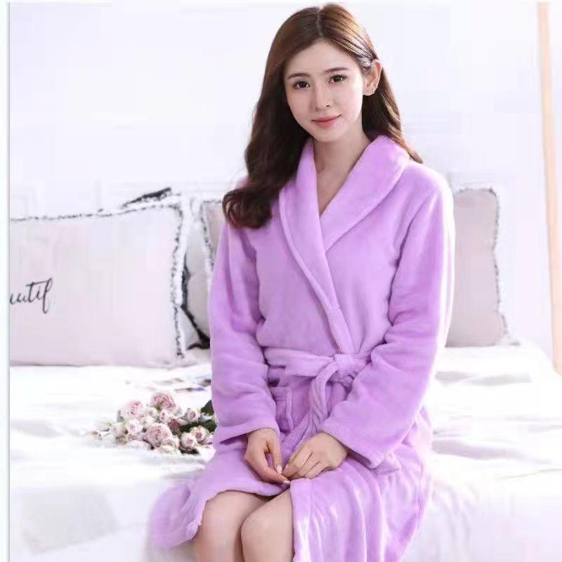Women Pajamas Home Clothes Pajamas Bathrobes Couple Bathrobes Unisex Extended Bathrobes Modern Home Pajamas