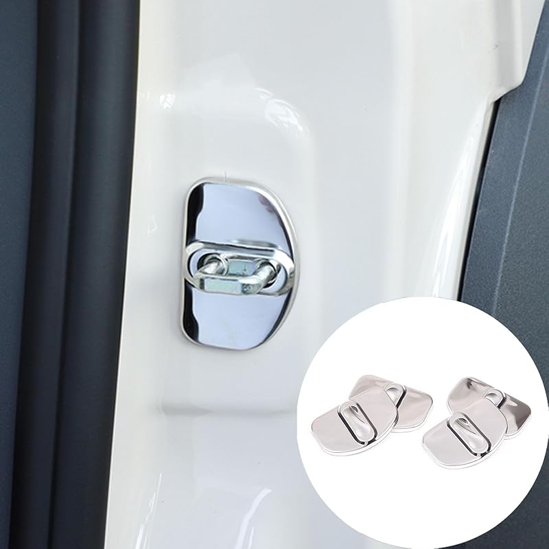 Car Door Lock Latches Cover Protector Compatible with Ineos Grenadier 2020-2024 Stainless Steel Car Door Latch Covers Protection Decoration Car