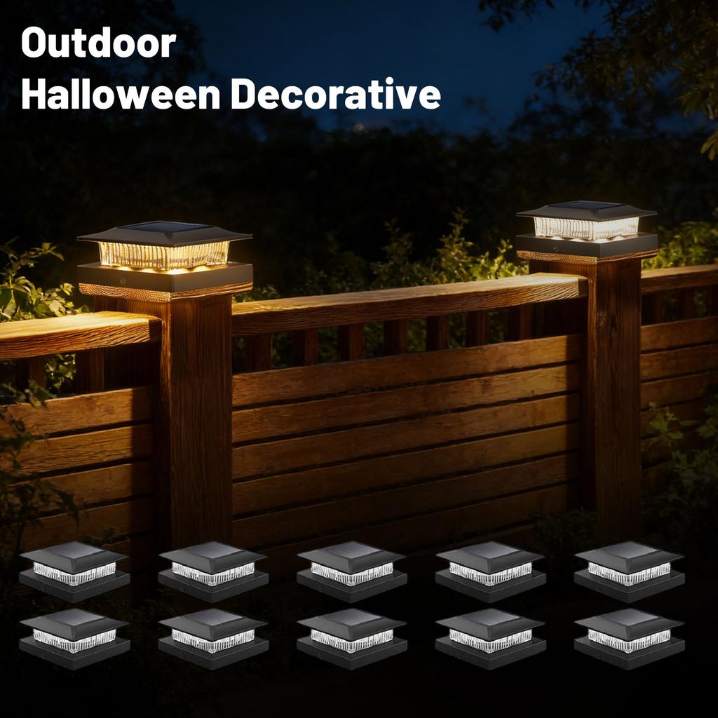 Солнечные фонари на столбы для улицы -, 4x4 Солнечные фонари на столбы для забора с изменяющимся цветом RGB, Для - Патио, Двор и Сад Декор, Подходят для деревянных и виниловых столбов 4x4