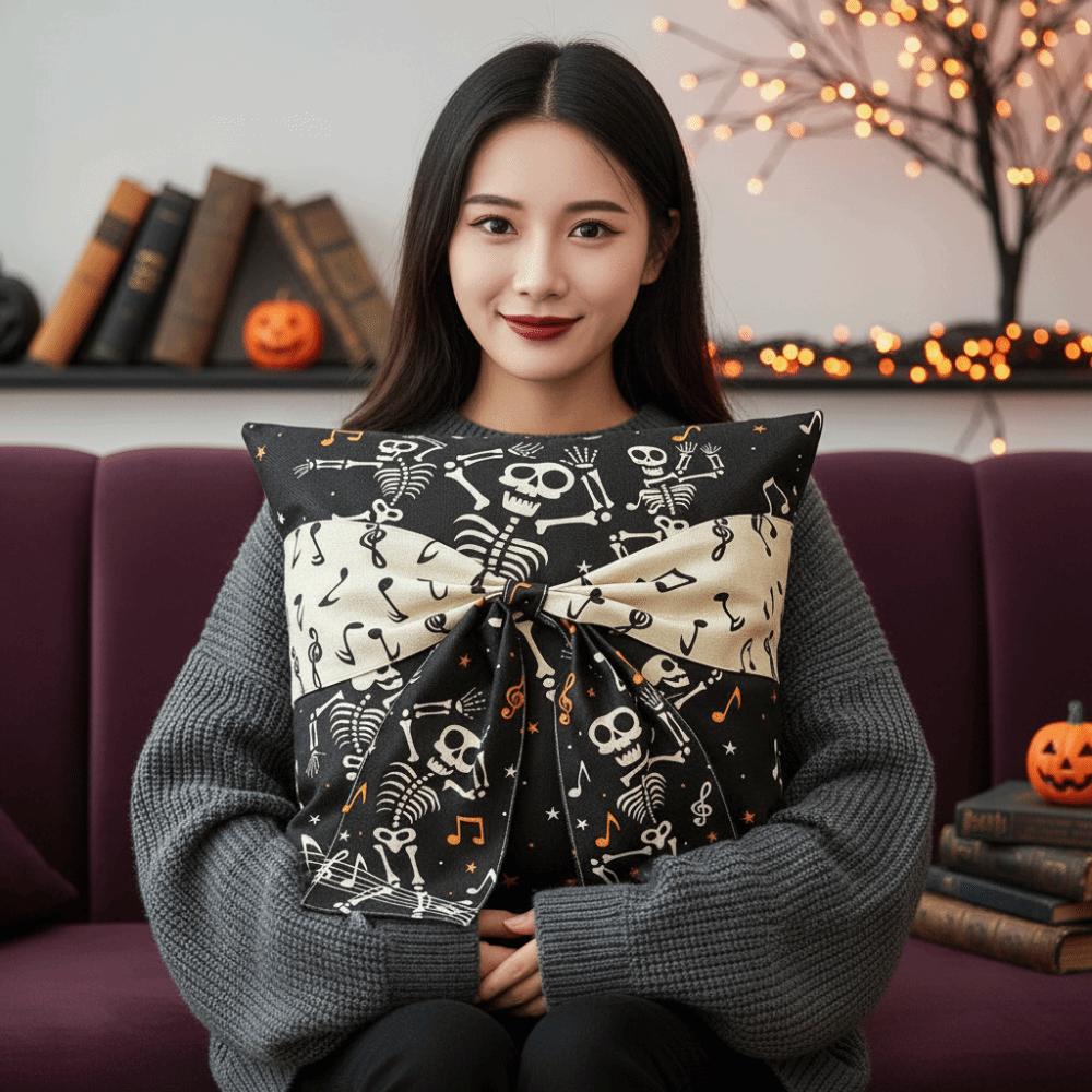 Hidden Zipper Halloween Cushion Cover 2D Printing Square Cushion Shell Couch Pillow