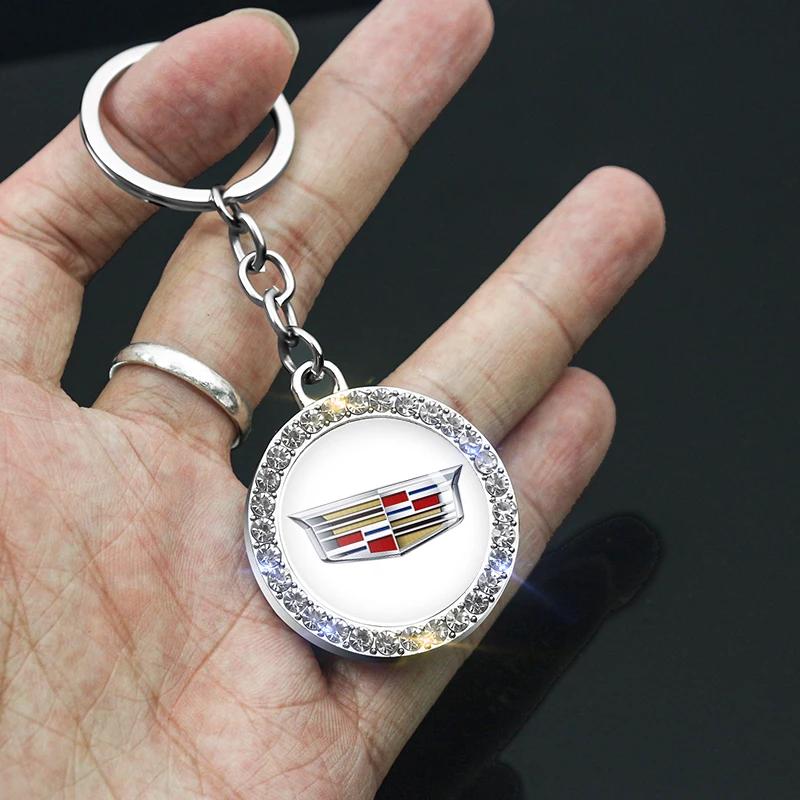 Для Cadillac Escalade CTS ATS SRX Deville BLS XT4 XT5 XT6 STS XTS SLR XLR CT4 CT5 CT6 Металлическая брелок-брелок для ключей автомобиля Автомобильное украшение