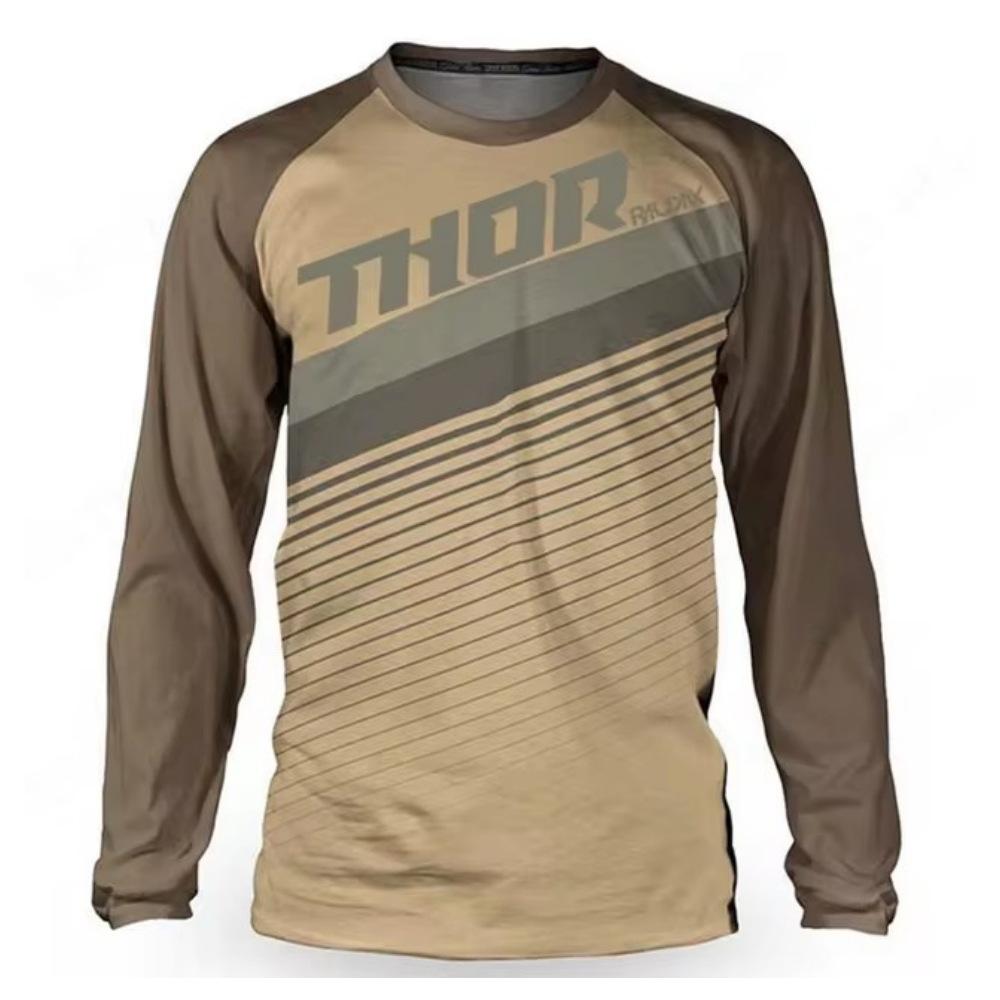 Long-sleeved downhill suit summer men's and women's off-road motorcycle cycling suit quick-drying T-shirt mountain bike