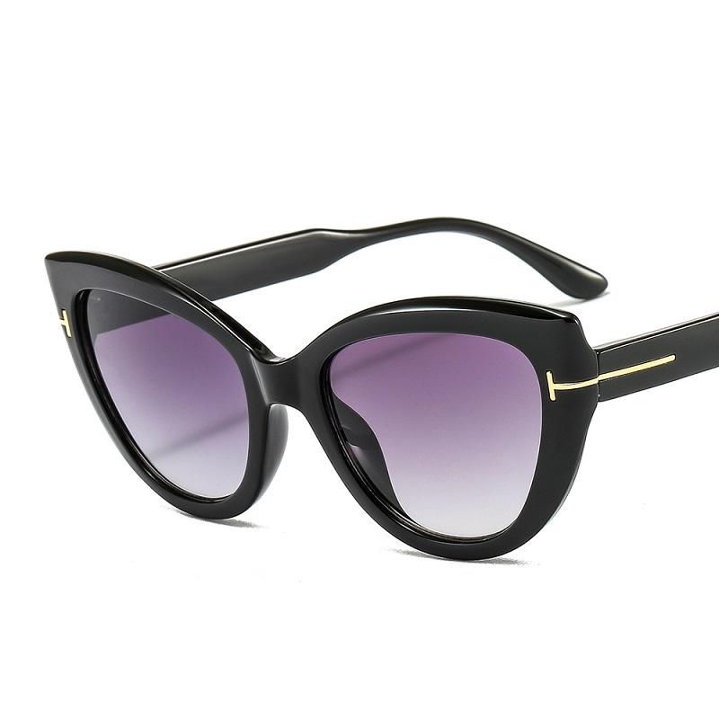 Sunglasses Outdoor Cat Eye Fashion Women Gradient Frame Leopard Vintage Sun Glasses Uv Protection