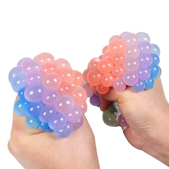 Сенсорная игрушка, гибкая, забавная, не содержащая бисфенол-А, уникальная, антистрессовая игрушка, сжимающая виноградные шарики для детского сада