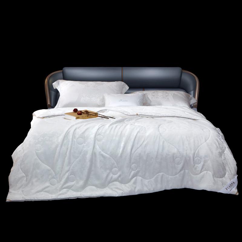 FUANNA Jinshenianhua Jacquard Tussah Silk Quilt