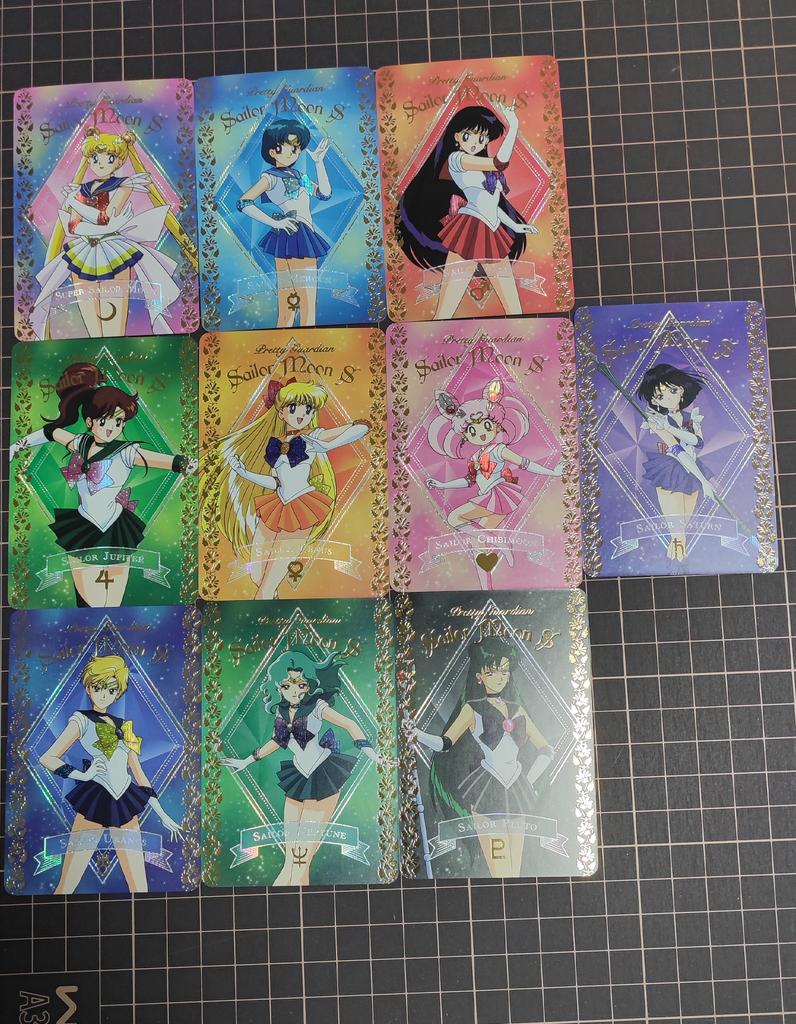 Diy 10pcs/set Sailor Moon Gilding Self Control Collect Signature Trading Flash Card Anime Cartoon Christmas Gift