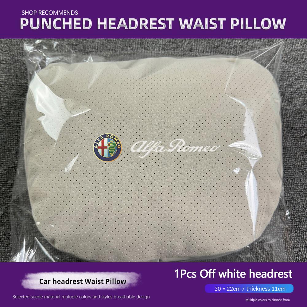 CZOSU1 Alfa Romeo Universal Car Headrest Neck Pillow Lumbar Support For Giulietta Mito 159 Giulia Stelvio 156 147 Tonale Brera Disco