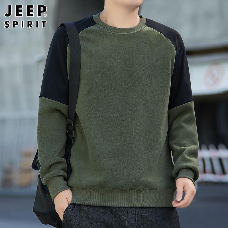 Мужской флисовый свитшот JEEP SPIRIT с круглым вырезом