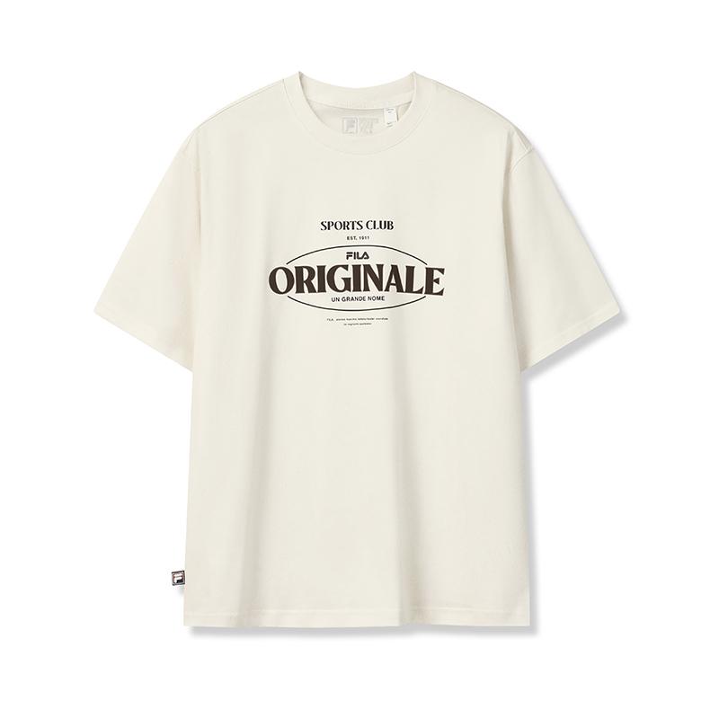 Men's T-Shirt FILA ORIGINALE T Shirt Men's Albumen White