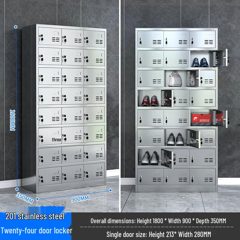 WEZHO Stainless Steel 24-Door Locker
