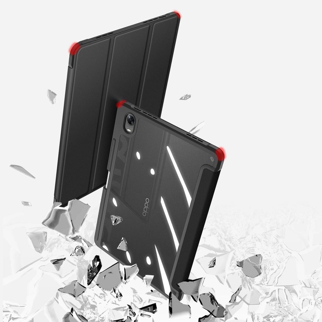 Dux Ducis Toby Armored Flip Smart Case For Oppo Pad With Stylus Holder Black