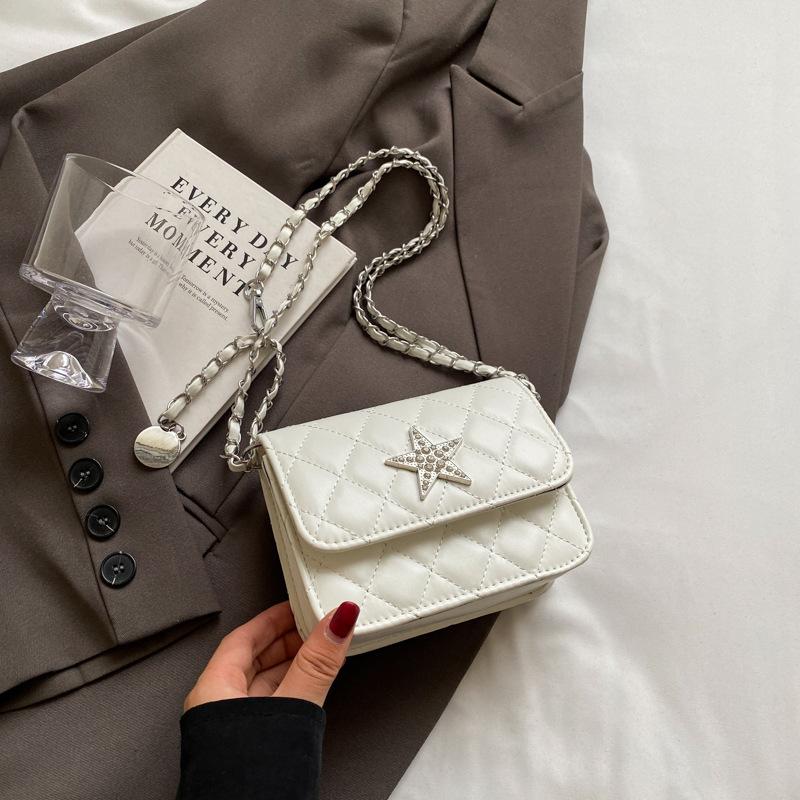 Новая летняя стильная уникальная и красивая сумка через плечо в корейском стиле, маленькая квадратная сумка, модная сумка через плечо с цепочкой, женская сумка