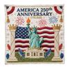 US 250th Anniversary Cross Stitch Kit DIY Needlepoint Starter Patriotic Commemorative Embroidery Pattern Keepsake Gift for Beginners Veterans Military