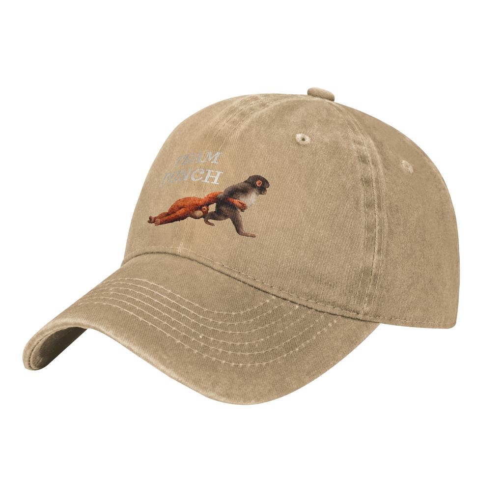 Панк Обезьяна Милая Бейсболка Винтажная Потертая Стиранная Snapback Кепка Унисекс Для Улицы Летний Подарок Кепки Кепка