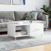 Coffee Table, White, 90x50x40 Cm, Wood-based Material