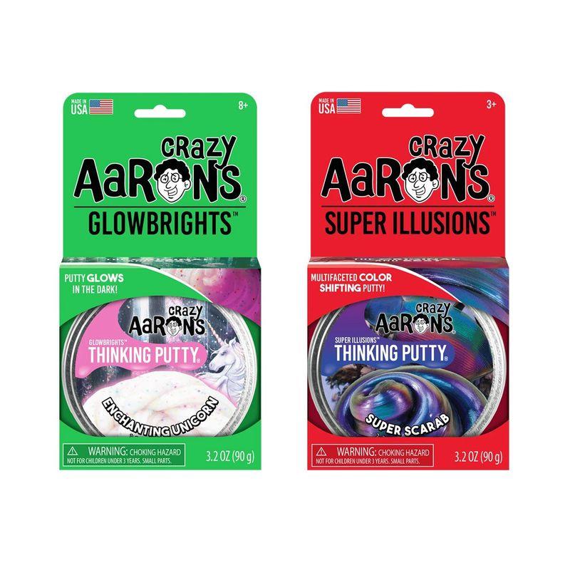 Набор из 2 баночек пластилина Crazy Aaron's по 90 г