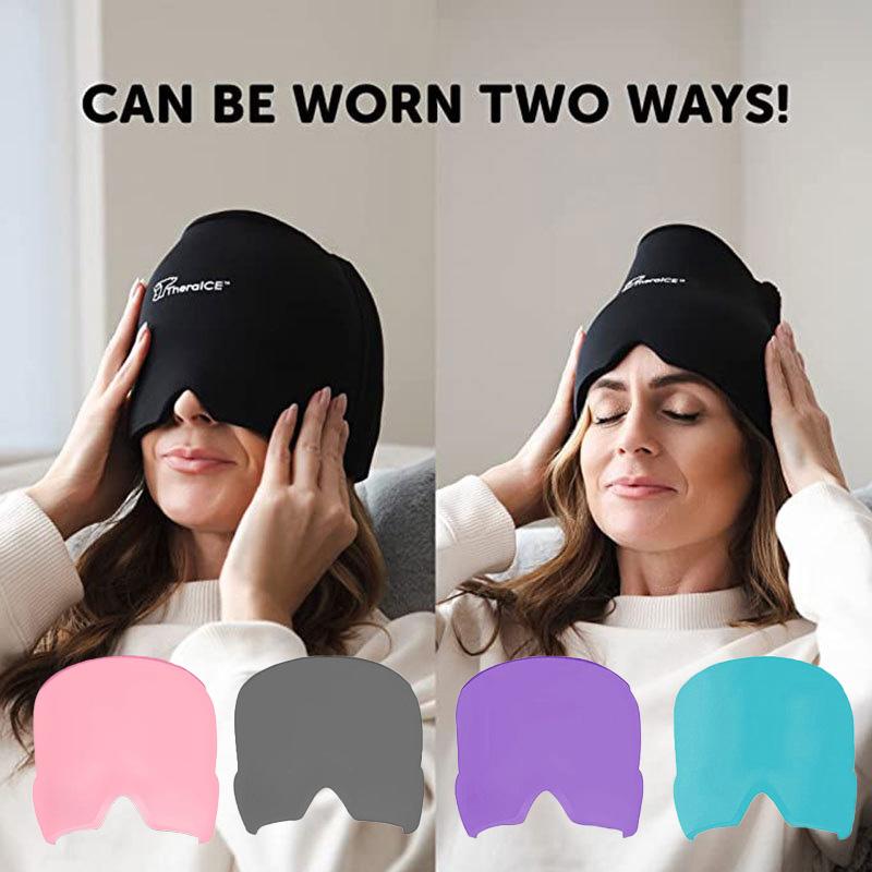 Повязка на голову Тепло Лед Облегчение Мигрени Гелевая Охлаждающая Повязка для Головы Терапия Облегчение Головной Боли