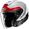 HJC HELMETS Мотоциклетный шлем-джет, открытый, со встроенным солнцезащитным визором и съемной вентиляцией, для i31, Tevis, HJH275 КРАСНЫЙ (MC1SF), Размер L (58-59см)