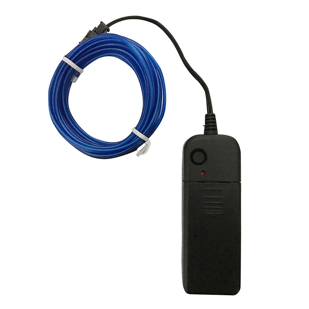 Гибкий светодиодный светильник EL Wire String Strip Rope Glow Decor Неоновая лампа USB Controlle