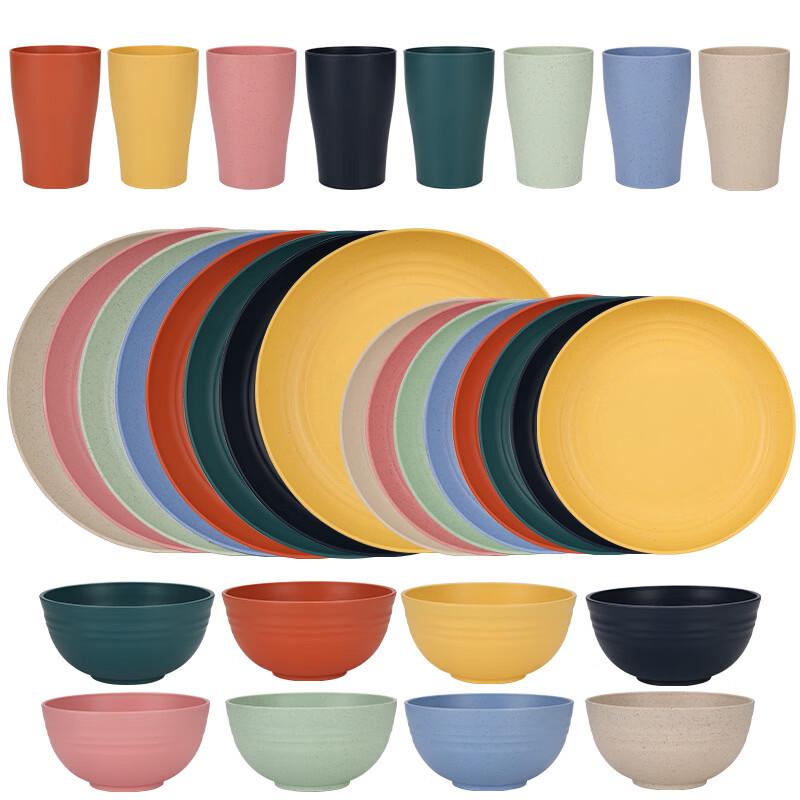 Eco-Friendly Wheat Straw Dinnerware Set