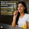 Carbamide Forte Cod Liver Oil Omega  3 FishOil 300mg (120 Softgels  Capsules ) with Vitamin D3 Lemon Flavour